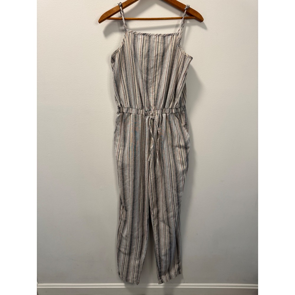 Cisono Linen Collection Striped Florida Jumpsuit Linen Blend Multi Color S